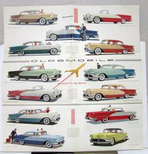 1956 Oldsmobile Super 88 & 98 Canadian Sales Folder & Specifications