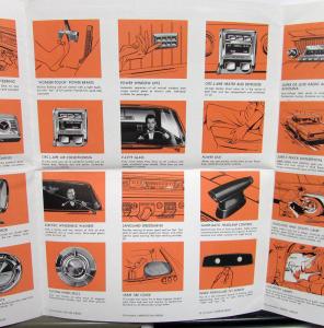1961 Pontiac Accessories Folder Brochure Group Packages Air Conditioning Radio