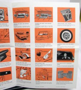 1961 Pontiac Accessories Folder Brochure Group Packages Air Conditioning Radio