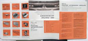 1961 Pontiac Accessories Folder Brochure Group Packages Air Conditioning Radio