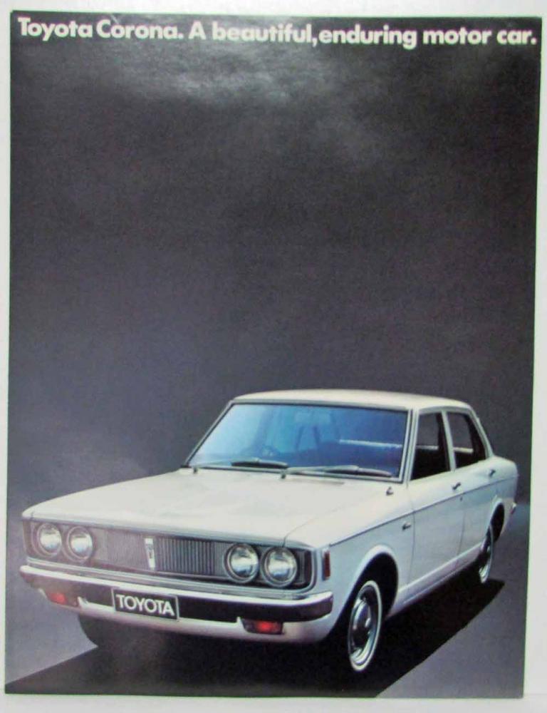 1974 1975 1976 Toyota Corona A Beautiful Enduring Motor Car Sales Brochure