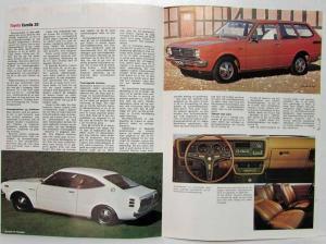 1974 1975 1976 Toyota Corolla 30 Sales Brochure - Danish Text