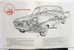 1961 Pontiac Tempest Motor Trend Car Of The Year Dealer Sales Brochure Original