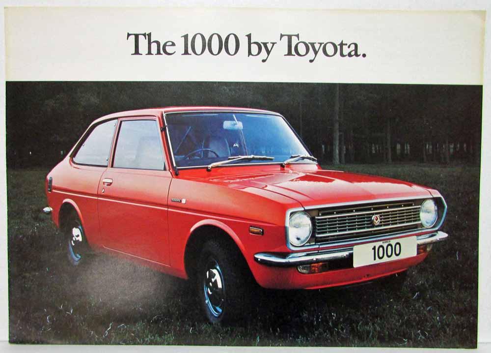 1976 Toyota 1000 Sales Folder - UK Market