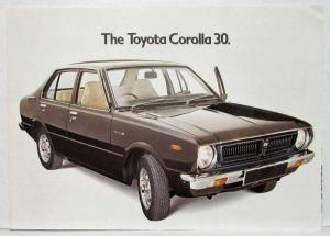 1976 Toyota Corolla 30 Sales Folder - UK Market