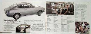 1976 Toyota Corolla 30 Sales Folder - UK Market