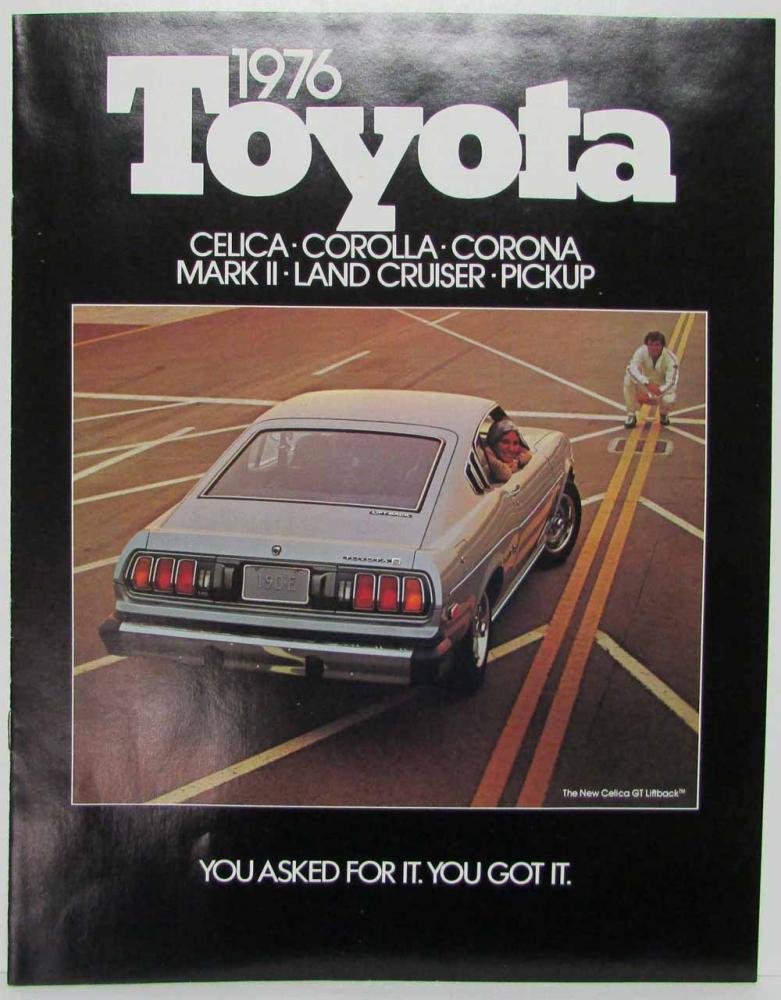 1976 Toyota You Asked For It Full Line Sales Brochure