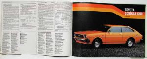1979 Toyota Full Line Passenger Car Sales Brochure - Swiss Market