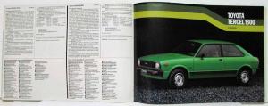 1979 Toyota Full Line Passenger Car Sales Brochure - Swiss Market