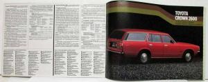 1979 Toyota Full Line Passenger Car Sales Brochure - Swiss Market