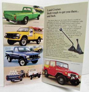 1980 Toyota Cars & Trucks Sales Brochures Corolla Celica Supra Land Cruiser