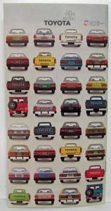 1980 Toyota Cars & Trucks Sales Brochures Corolla Celica Supra Land Cruiser