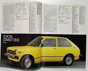 1980 Toyota Full Line Passenger Car Sales Brochure - Swiss Market