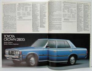 1980 Toyota Full Line Passenger Car Sales Brochure - Swiss Market