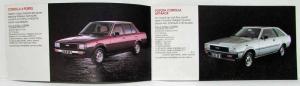 1981 Toyota Full Line Sales Brochure - French Market