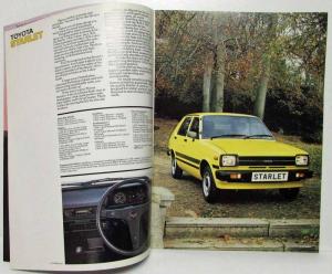 1982 Toyota Car Range Motor Show Edition Sales Brochure - UK Market