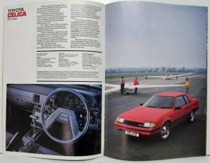 1982 Toyota Car Range Motor Show Edition Sales Brochure - UK Market