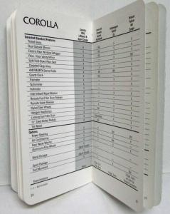 1983 Toyota Car & Truck Comparison Data for Salesman