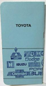 1983 Toyota Car & Truck Comparison Data for Salesman