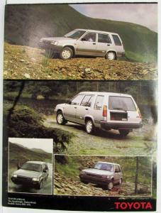 1983 Toyota Tercel 4WD UK Preview Sales Folder