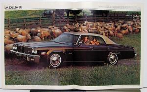 1974 Oldsmobile Toronado 98 Delta 88 Royal Cruiser Canadian Brochure French Text