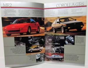 1986 Toyota Cars & Trucks Sales Brochure Celica MR2 Corolla Camry 4Runner