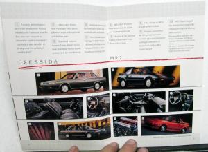 1988 Toyota Cars and Trucks Sales Brochure Corolla Tercel Camry MR2 Celica Supra