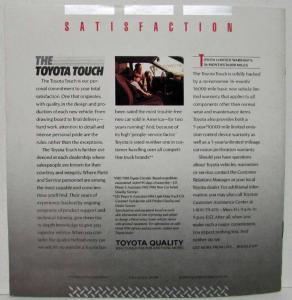 1989 Toyota Cars & Trucks Sales Brochure Cressida Supra MR2 4Runner Land Cruiser