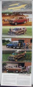 1979 Jeep CJ5 CJ7 Cherokee Wagoneer Pickup Sales Brochure Accordion Folder