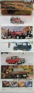 1979 Jeep CJ5 CJ7 Cherokee Wagoneer Pickup Sales Brochure Accordion Folder