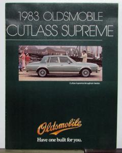 1983 Oldsmobile Cutlass Supreme Canadian Sales Brochure