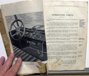 1920 1921 1922 Oakland Instruction Book and Price List of Parts for Model 34-C
