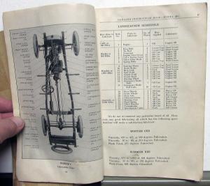 1920 1921 1922 Oakland Instruction Book and Price List of Parts for Model 34-C