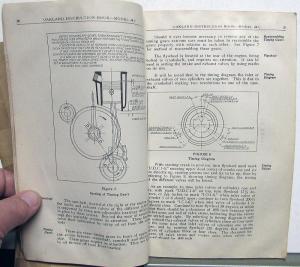 1920 1921 1922 Oakland Instruction Book and Price List of Parts for Model 34-C