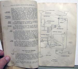 1920 1921 1922 Oakland Instruction Book and Price List of Parts for Model 34-C