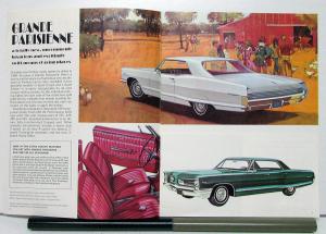 1966 Pontiac Grande Parisienne Laurentian Strato Chief Safaris Canadian Brochure