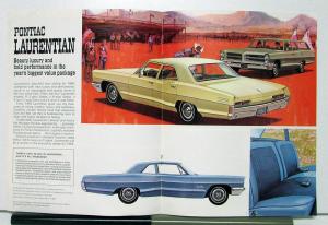 1966 Pontiac Grande Parisienne Laurentian Strato Chief Safaris Canadian Brochure