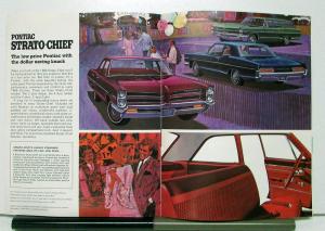 1966 Pontiac Grande Parisienne Laurentian Strato Chief Safaris Canadian Brochure