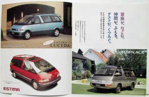 1992 Toyota Nature Cruising Sales Brochure w Price Sheets - Japanese Text