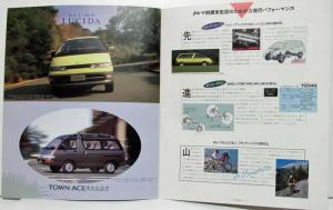 1992 Toyota Nature Cruising Sales Brochure w Price Sheets - Japanese Text