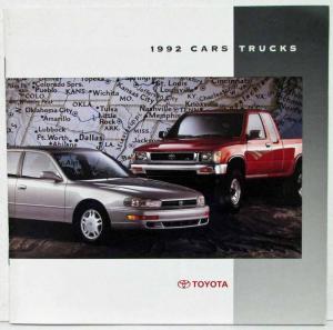 1992 Toyota Cars & Trucks Sales Brochure Corolla Paseo Celica MR2 Supra 4Runner