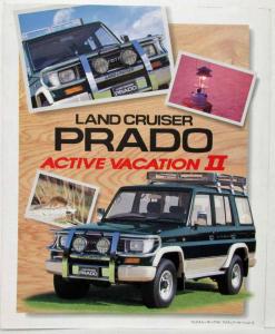 1990-1996 Toyota Land Cruiser Prado Active Vacation Sales Brochure Japanese Text