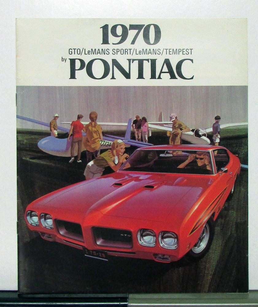 1970 Pontiac GTO LeMans Tempest Grand Prix Accessories  NOS Sales Brochure 