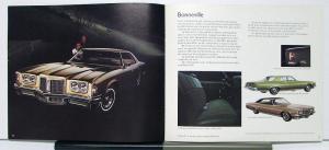 1972 Pontiac Bonneville Prix Catalina Laurentian Canadian Brochure French Text
