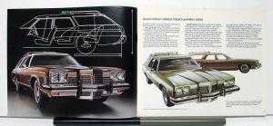 1973 Pontiac Grand Catalina Laurentian LeMans Safari Canadian Sales Brochure
