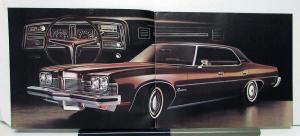 1973 Pontiac Prix Bonneville Parisienne Catalina Laurentian Canadian Brochure