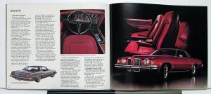 1973 Pontiac Prix Bonneville Parisienne Catalina Laurentian Canadian Brochure