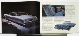 1974 Pontiac Prix Bonneville Parisienne Catalina Laurentian Canadian Brochure