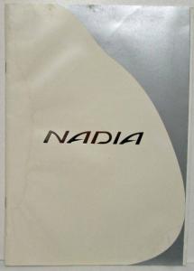 1998 Toyota Nadia Sales Brochure w Optional Parts & Green Sheet - Japanese Text