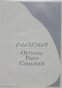 1998 Toyota Nadia Sales Brochure w Optional Parts & Green Sheet - Japanese Text